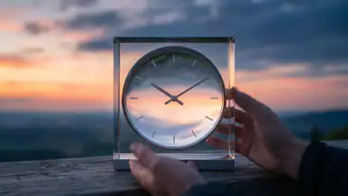 Orologio e meteo trasparente: Previsioni chiare e semplici header